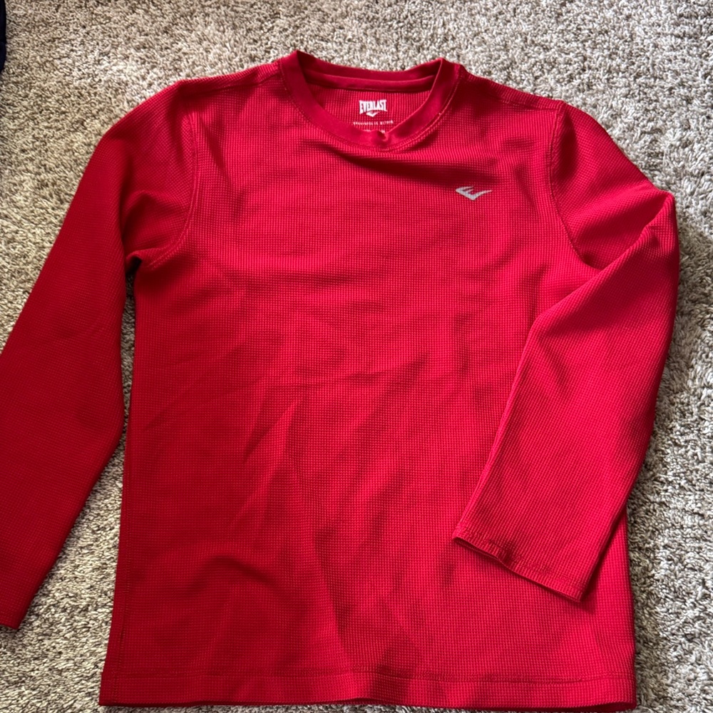 Everlast Red Crew Neck Top